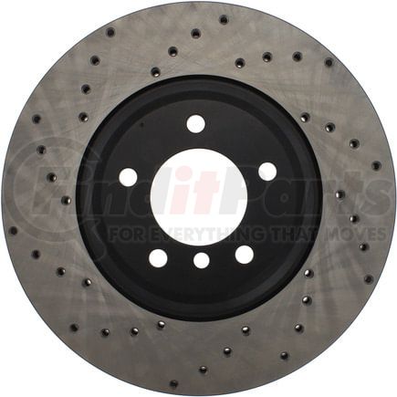 128.34093R by STOPTECH - StopTech Sport Cross Drilled Brake Rotor; Front Right