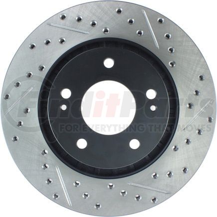 127.46078L by STOPTECH - StopTech Sport Drilled & Slotted Brake Rotor; Front Left