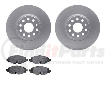 4602-74037 by DYNAMIC FRICTION COMPANY - Geospec Rotors with 5000 Euro Ceramic Brake Pads