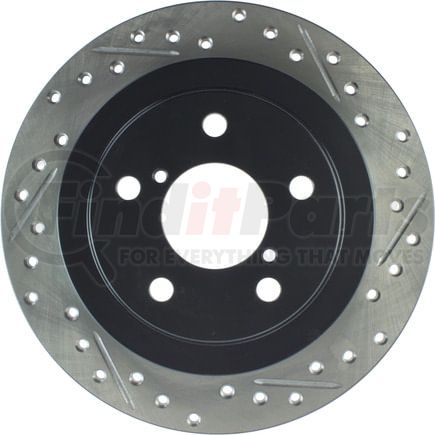 127.47011CL by STOPTECH - StopTech Sport Cryo Drilled & Slotted Brake Rotor; Rear Left