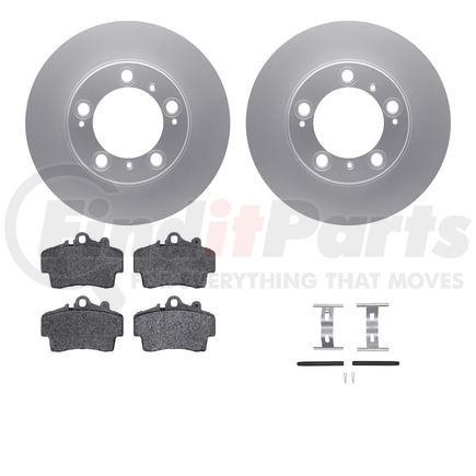 4612-02006 by DYNAMIC FRICTION COMPANY - Geospec Rotors with 5000 Euro Ceramic Brake Pads includes Hardware