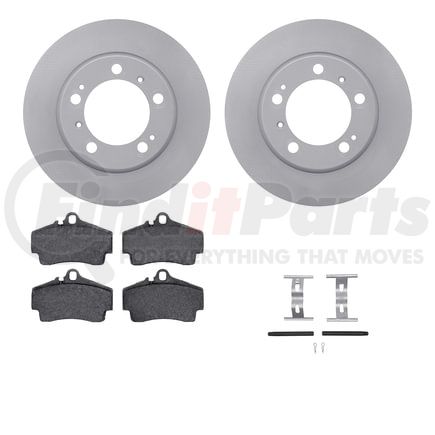 4612-02007 by DYNAMIC FRICTION COMPANY - Geospec Rotors with 5000 Euro Ceramic Brake Pads includes Hardware