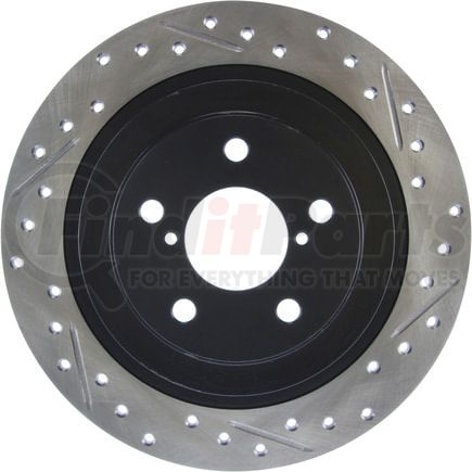 127.47017CL by STOPTECH - StopTech Sport Cryo Drilled & Slotted Brake Rotor; Rear Left