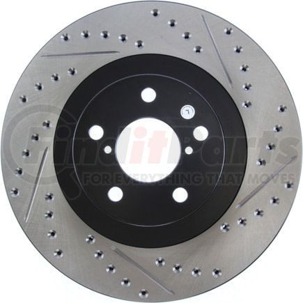 127.47018CL by STOPTECH - StopTech Sport Cryo Drilled & Slotted Brake Rotor; Front Left