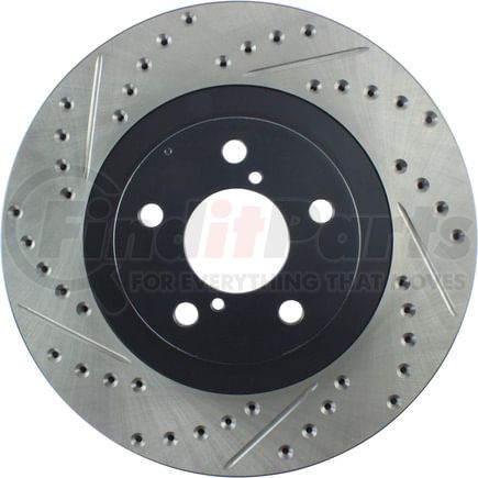 127.47018CR by STOPTECH - StopTech Sport Cryo Drilled & Slotted Brake Rotor; Front Right