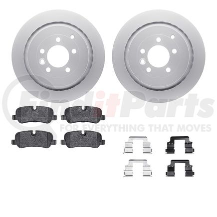 4612-11006 by DYNAMIC FRICTION COMPANY - Geospec Rotors with 5000 Euro Ceramic Brake Pads includes Hardware