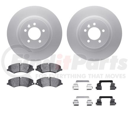 4612-11009 by DYNAMIC FRICTION COMPANY - Geospec Rotors with 5000 Euro Ceramic Brake Pads includes Hardware