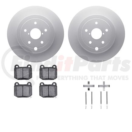 4612-13019 by DYNAMIC FRICTION COMPANY - Geospec Rotors with 5000 Euro Ceramic Brake Pads includes Hardware