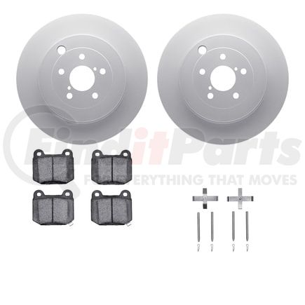 4612-13028 by DYNAMIC FRICTION COMPANY - Geospec Rotors with 5000 Euro Ceramic Brake Pads includes Hardware