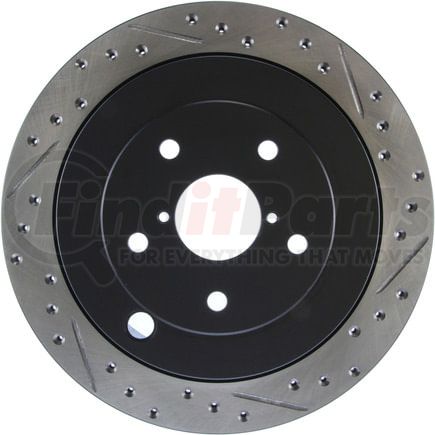 127.47028CL by STOPTECH - StopTech Sport Cryo Drilled & Slotted Brake Rotor; Rear Left
