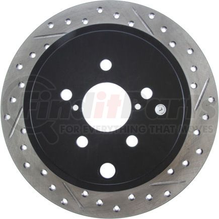 127.47029CL by STOPTECH - StopTech Sport Cryo Drilled & Slotted Brake Rotor; Rear Left