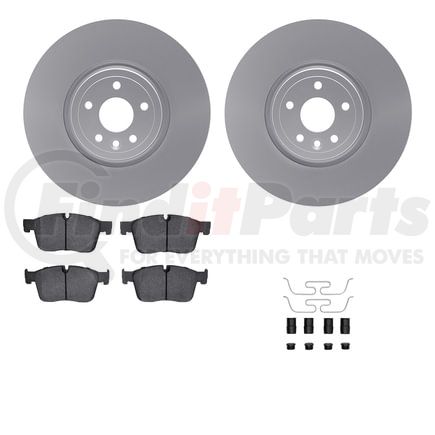 4612-20019 by DYNAMIC FRICTION COMPANY - Geospec Rotors with 5000 Euro Ceramic Brake Pads includes Hardware