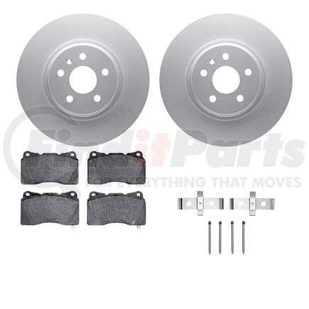 4612-26001 by DYNAMIC FRICTION COMPANY - Geospec Rotors with 5000 Euro Ceramic Brake Pads includes Hardware