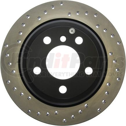 128.34150R by STOPTECH - StopTech Sport Cross Drilled Brake Rotor; Rear Right