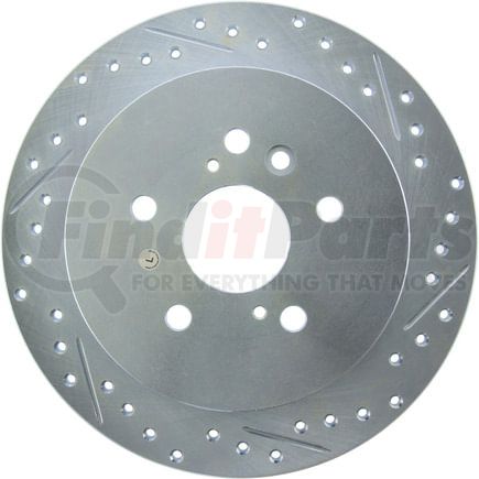 227.44159L by STOPTECH - StopTech Select Sport Drilled and Slotted Brake Rotor; Rear Left