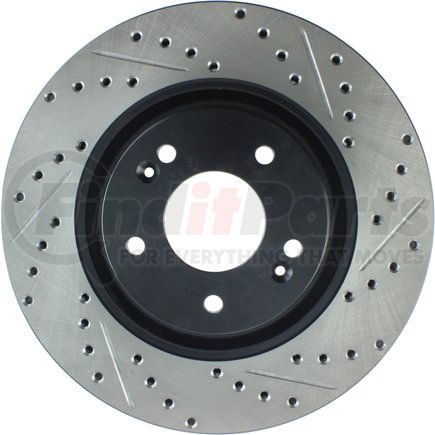 127.50028L by STOPTECH - StopTech Sport Drilled & Slotted Brake Rotor; Front Left