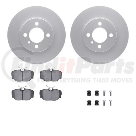 4612-31001 by DYNAMIC FRICTION COMPANY - Geospec Rotors with 5000 Euro Ceramic Brake Pads includes Hardware