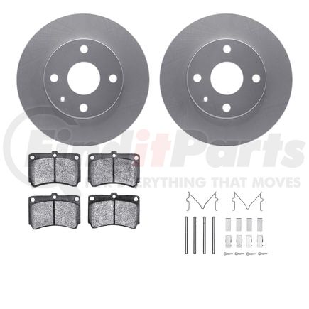 4512-99001 by DYNAMIC FRICTION COMPANY - GEOSPEC Coated Rotors with 5000 Brake Pads - Ceramic and Hardware