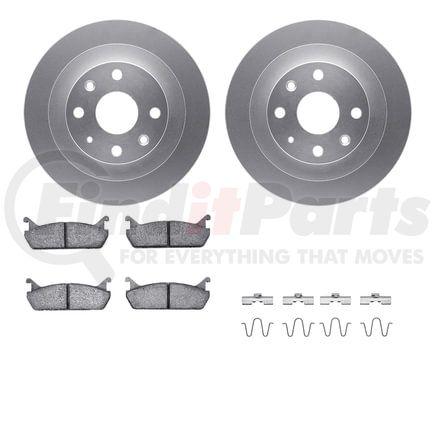 4512-99013 by DYNAMIC FRICTION COMPANY - GEOSPEC Coated Rotors with 5000 Brake Pads - Ceramic and Hardware