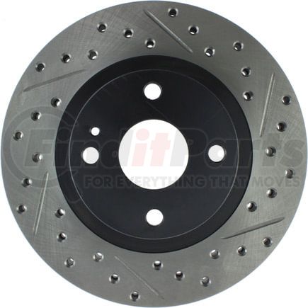 127.45058L by STOPTECH - StopTech Sport Drilled & Slotted Brake Rotor; Front Left