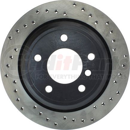 128.34046CL by STOPTECH - StopTech Sport Cryo Cross Drilled Brake Rotor; Rear Left