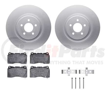 4512-99045 by DYNAMIC FRICTION COMPANY - GEOSPEC Coated Rotors with 5000 Brake Pads - Ceramic and Hardware