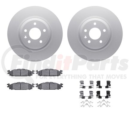 4512-99049 by DYNAMIC FRICTION COMPANY - GEOSPEC Coated Rotors with 5000 Brake Pads - Ceramic and Hardware