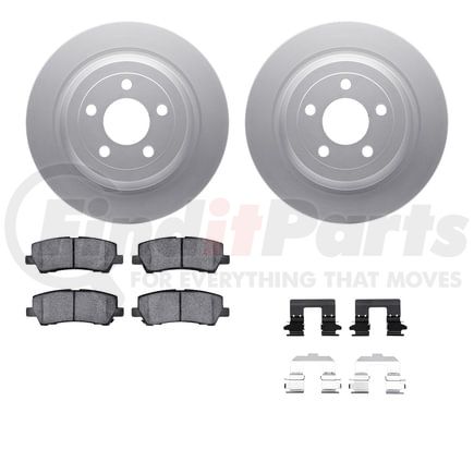 4512-99075 by DYNAMIC FRICTION COMPANY - GEOSPEC Coated Rotors with 5000 Brake Pads - Ceramic and Hardware