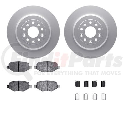 4512-99086 by DYNAMIC FRICTION COMPANY - GEOSPEC Coated Rotors with 5000 Brake Pads - Ceramic and Hardware