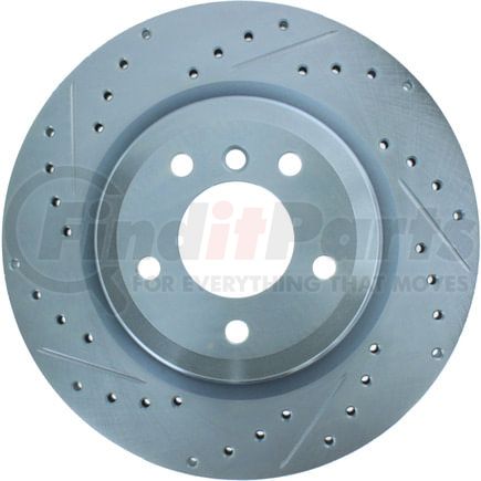 227.34080R by STOPTECH - StopTech Select Sport Drilled and Slotted Brake Rotor; Rear Right