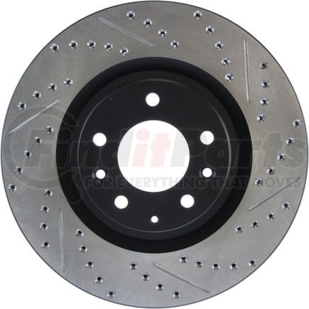 127.45071CL by STOPTECH - StopTech Sport Cryo Drilled & Slotted Brake Rotor; Front Left