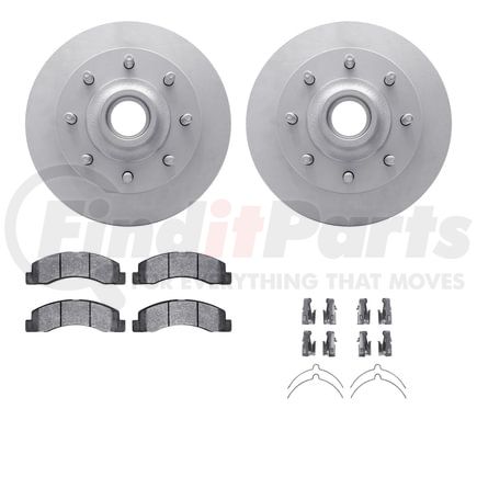 4512-99137 by DYNAMIC FRICTION COMPANY - GEOSPEC Coated Rotors with 5000 Brake Pads - Ceramic and Hardware