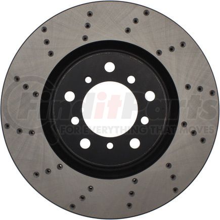 128.34059R by STOPTECH - StopTech Sport Cross Drilled Brake Rotor; Front Right