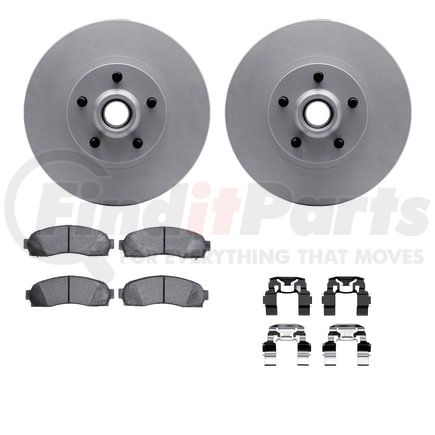 4512-99150 by DYNAMIC FRICTION COMPANY - GEOSPEC Coated Rotors with 5000 Brake Pads - Ceramic and Hardware