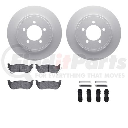 4512-99159 by DYNAMIC FRICTION COMPANY - GEOSPEC Coated Rotors with 5000 Brake Pads - Ceramic and Hardware