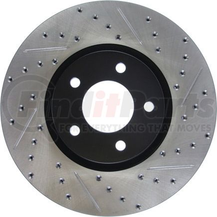 127.45078L by STOPTECH - StopTech Sport Drilled & Slotted Brake Rotor; Front Left