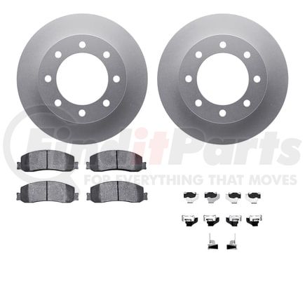 4512-99184 by DYNAMIC FRICTION COMPANY - GEOSPEC Coated Rotors with 5000 Brake Pads - Ceramic and Hardware