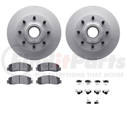 4512-99200 by DYNAMIC FRICTION COMPANY - GEOSPEC Coated Rotors with 5000 Brake Pads - Ceramic and Hardware