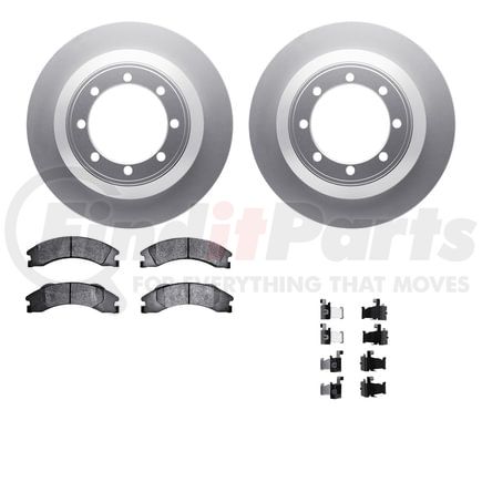 4512-99204 by DYNAMIC FRICTION COMPANY - GEOSPEC Coated Rotors with 5000 Brake Pads - Ceramic and Hardware