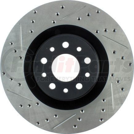 127.04006R by STOPTECH - StopTech Sport Drilled & Slotted Brake Rotor; Front Right
