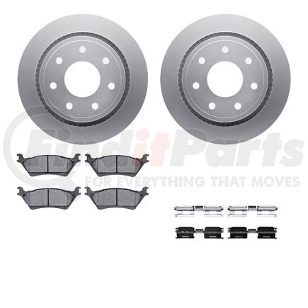 4512-99210 by DYNAMIC FRICTION COMPANY - GEOSPEC Coated Rotors with 5000 Brake Pads - Ceramic and Hardware