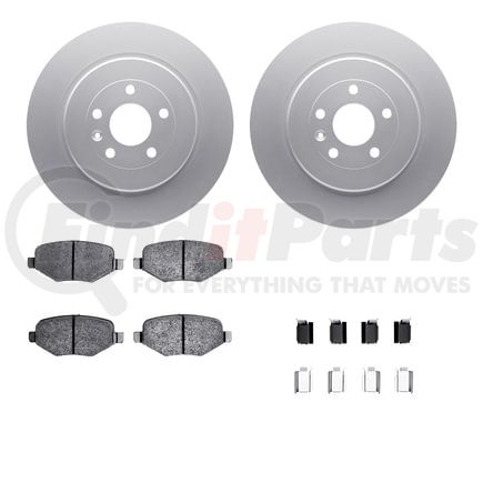 4512-99215 by DYNAMIC FRICTION COMPANY - GEOSPEC Coated Rotors with 5000 Brake Pads - Ceramic and Hardware