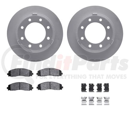 4512-99222 by DYNAMIC FRICTION COMPANY - GEOSPEC Coated Rotors with 5000 Brake Pads - Ceramic and Hardware