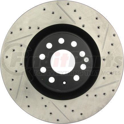 127.33112L by STOPTECH - StopTech Sport Drilled & Slotted Brake Rotor; Front Left