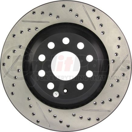 127.33113CL by STOPTECH - StopTech Sport Cryo Drilled & Slotted Brake Rotor; Rear Left