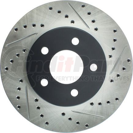 127.61085L by STOPTECH - StopTech Sport Drilled & Slotted Brake Rotor; Front Left