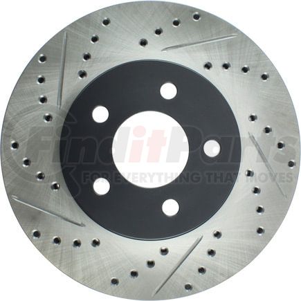 127.61085R by STOPTECH - StopTech Sport Drilled & Slotted Brake Rotor; Front Right