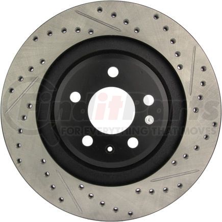 127.33125CL by STOPTECH - StopTech Sport Cryo Drilled & Slotted Brake Rotor; Rear Left