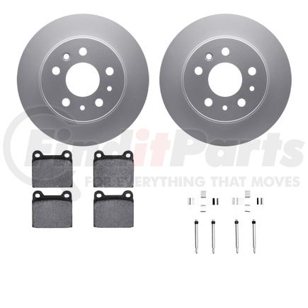 4612-63003 by DYNAMIC FRICTION COMPANY - Geospec Rotors with 5000 Euro Ceramic Brake Pads includes Hardware