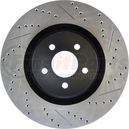 127.61089CL by STOPTECH - StopTech Sport Cryo Drilled & Slotted Brake Rotor; Front Left